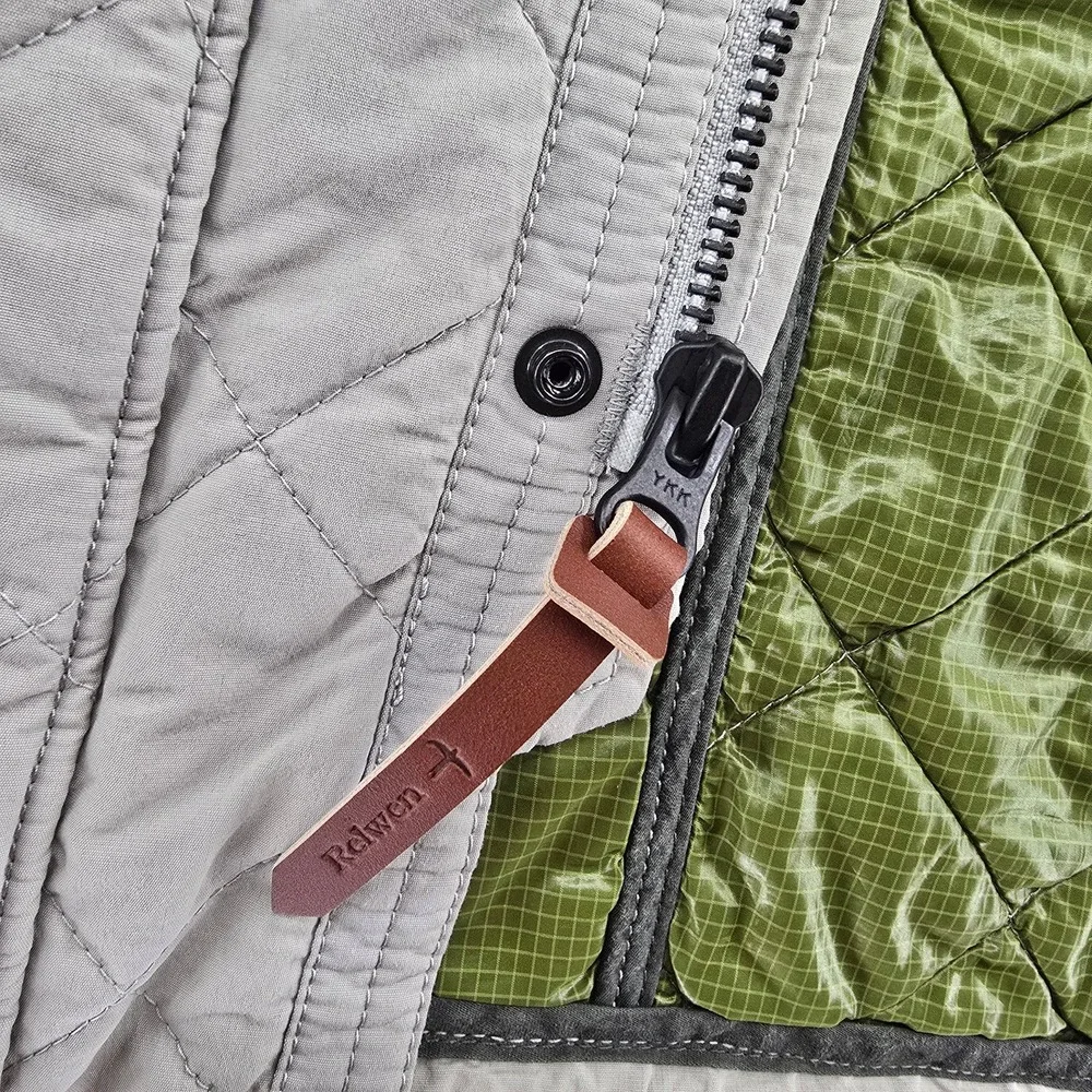 Relwen Size XL Quilted Tanker Jacket Utility Field Coat Light Grey Huckberry NEW